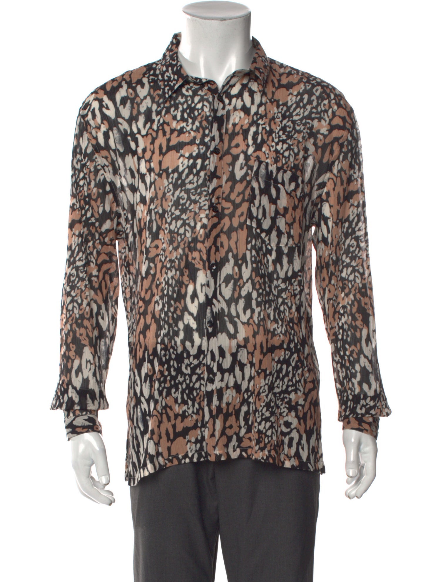 Saint Laurent 2019 Animal Print Shirt