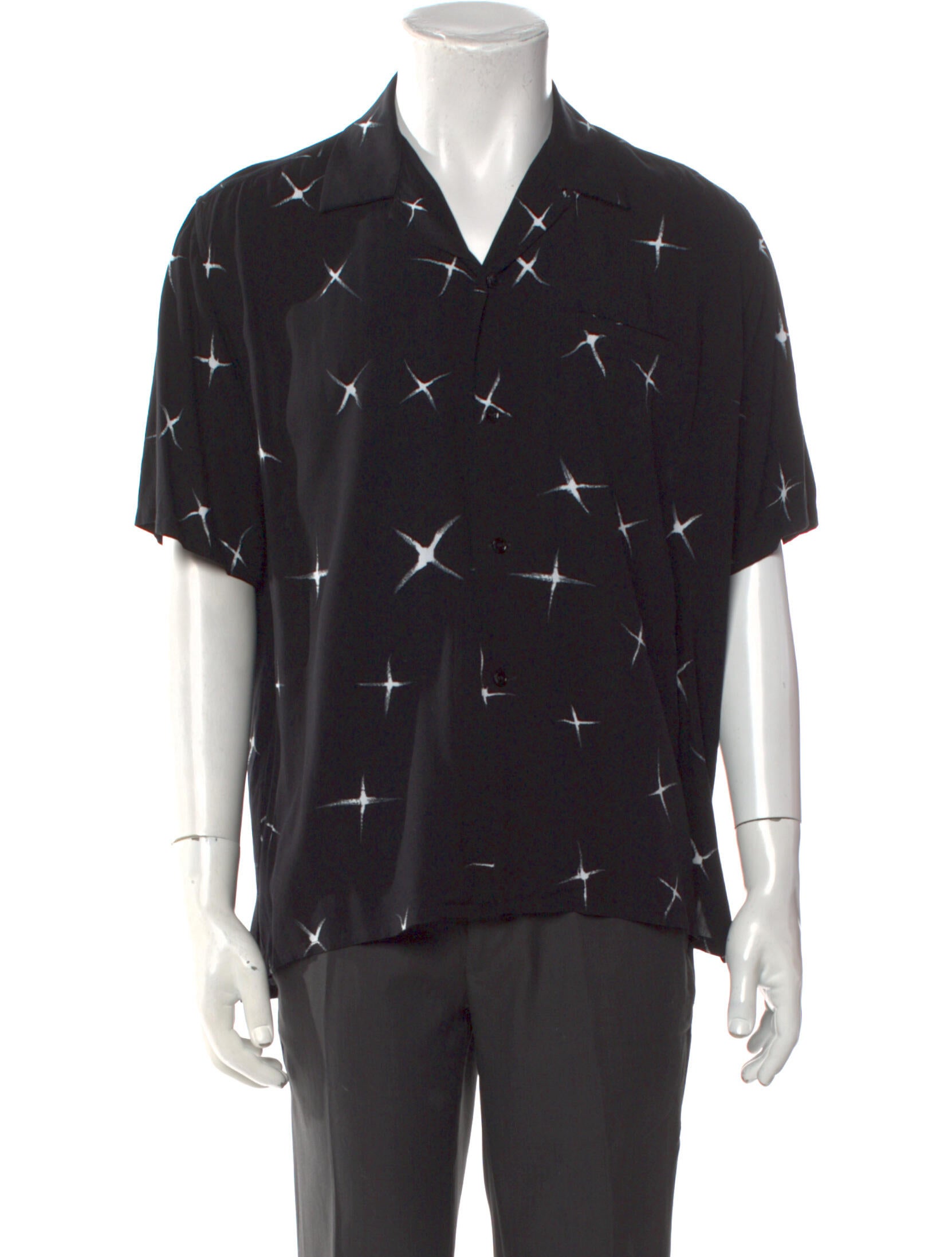 Saint Laurent 2018 Shooting Star Print Shirt