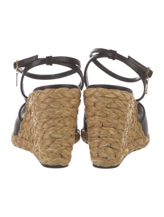 Saint Laurent Leather Espadrilles