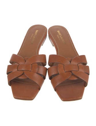 Saint Laurent Leather Slides