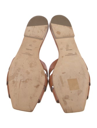 Saint Laurent Leather Slides