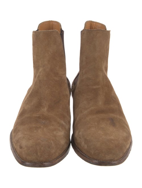 Saint Laurent Suede Chelsea Boots