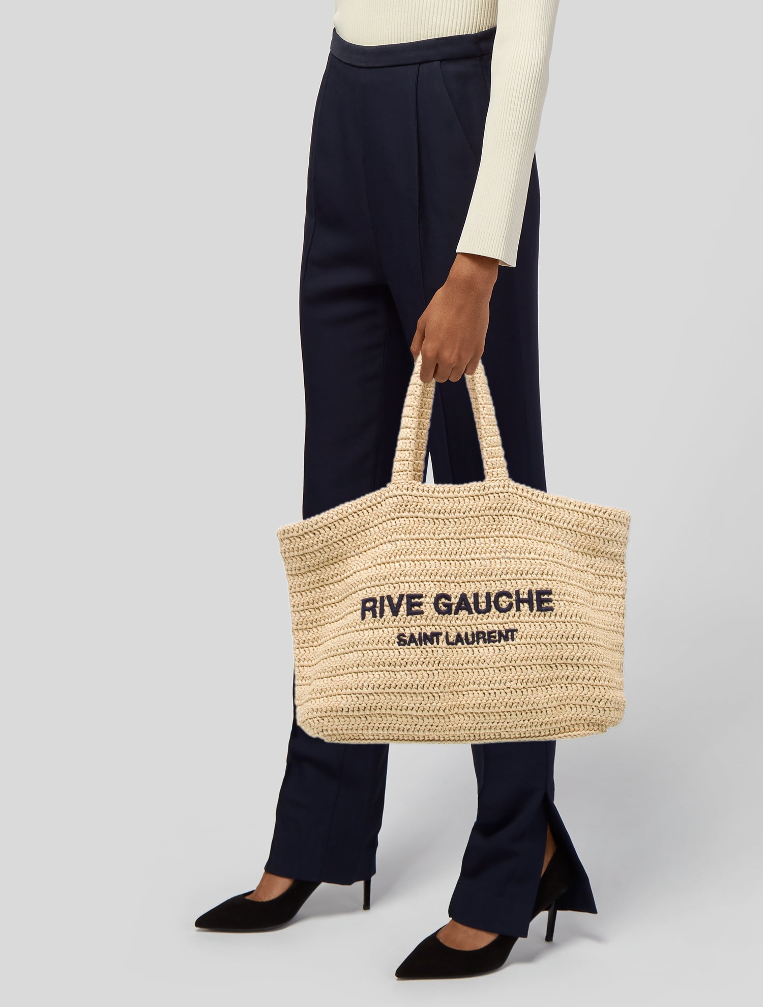 Saint Laurent Raffia Rive Gauche