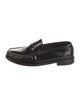 Saint Laurent Patent Leather Ruffle Embellishment Loafers