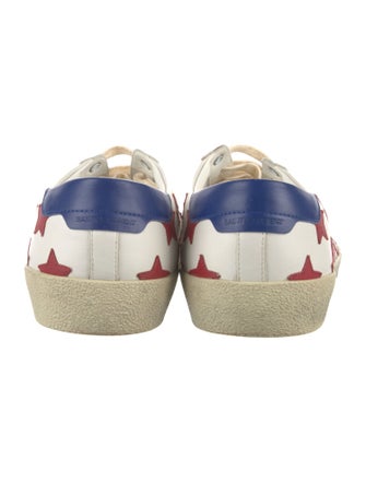 Saint Laurent Leather Printed Sneakers