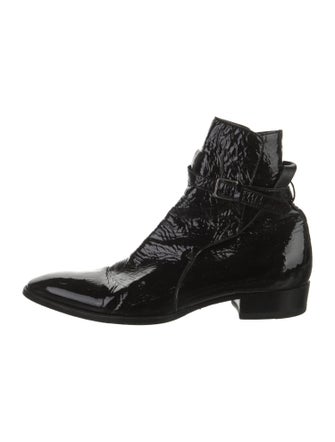 Saint Laurent Patent Leather Boots