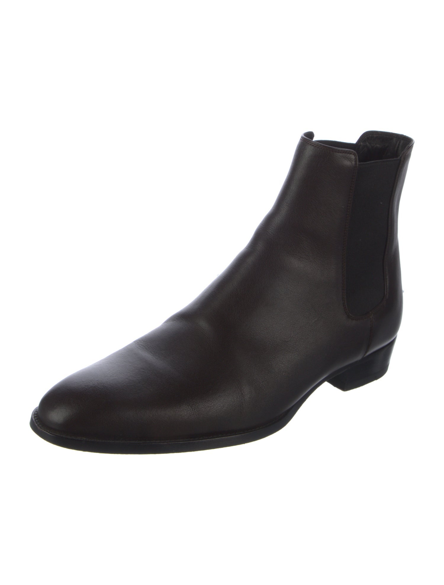 Saint Laurent Wyatt 30 Leather Chelsea Boots