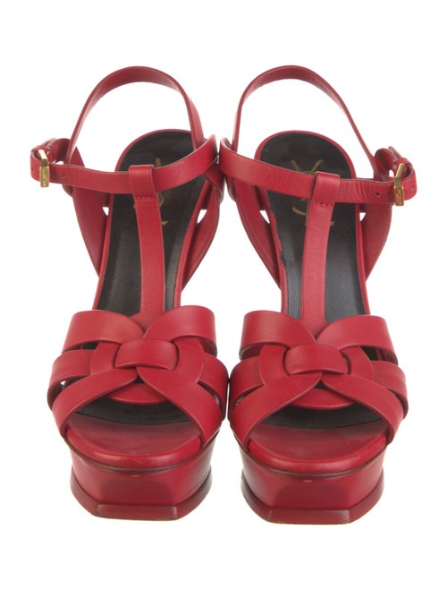 Saint Laurent Leather T-Strap Sandals