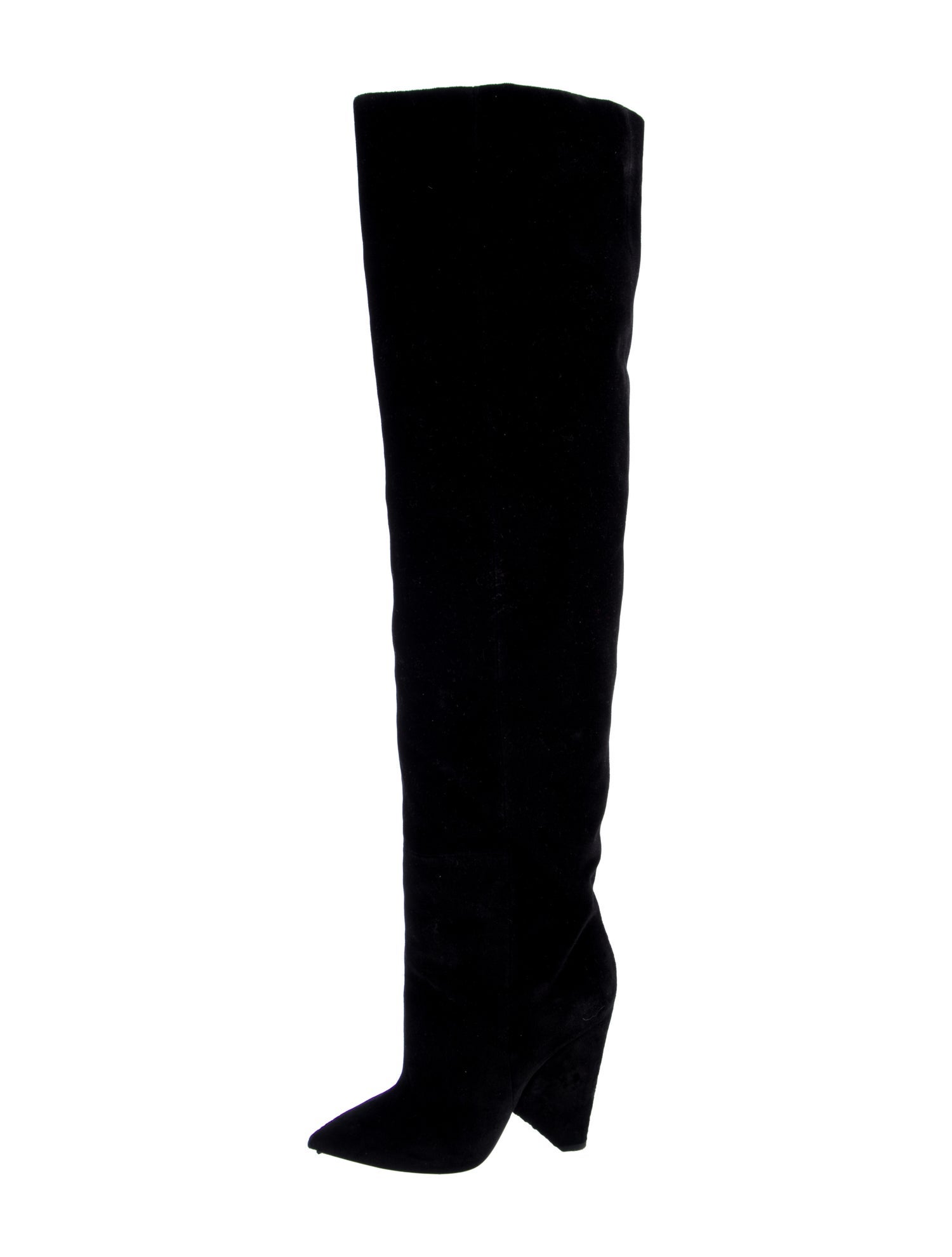 Saint Laurent Velvet Boots