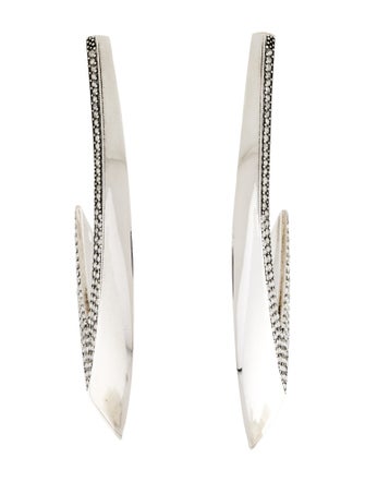 Saint Laurent Crystal Drop Earrings