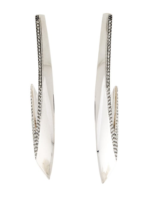 Saint Laurent Crystal Drop Earrings