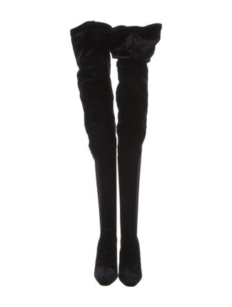 Saint Laurent Suede Sock Boots