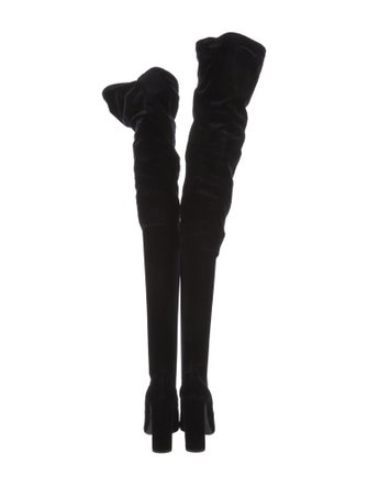 Saint Laurent Suede Sock Boots