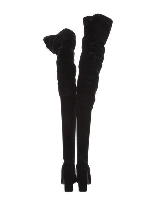 Saint Laurent Suede Sock Boots