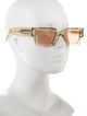 Saint Laurent Square Mirrored Sunglasses