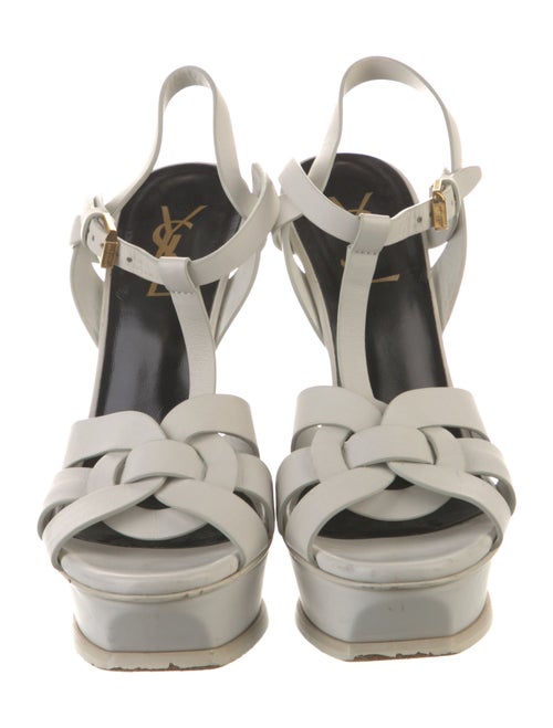 Saint Laurent Leather T-Strap Sandals