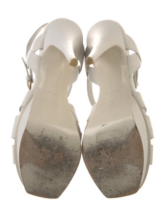 Saint Laurent Leather T-Strap Sandals