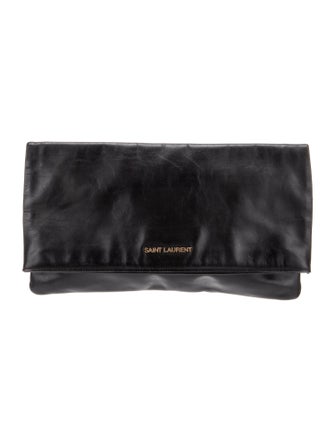 Saint Laurent Leather Clutch