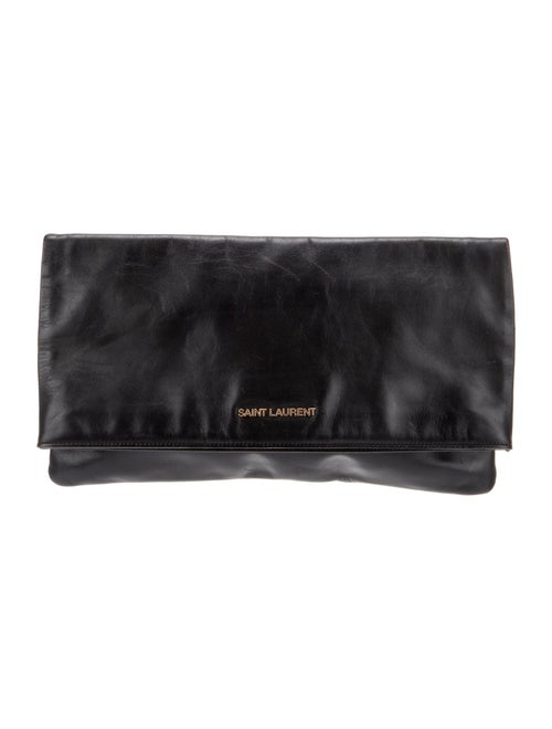 Saint Laurent Leather Clutch
