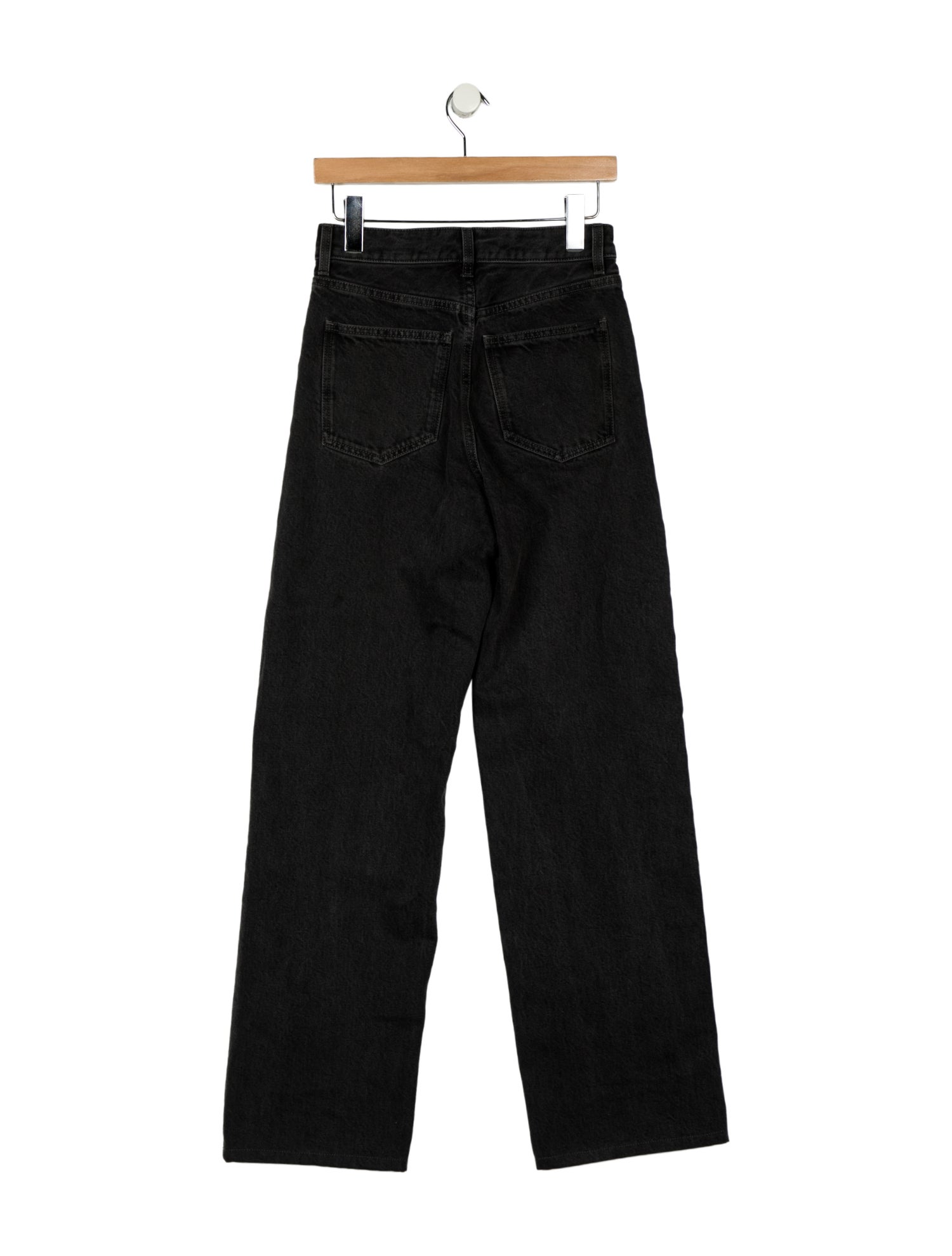 Saint Laurent Mid-Rise Wide Leg Jeans