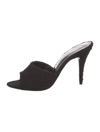 Saint Laurent Tweed Slides