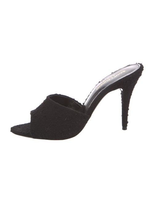 Saint Laurent Tweed Slides