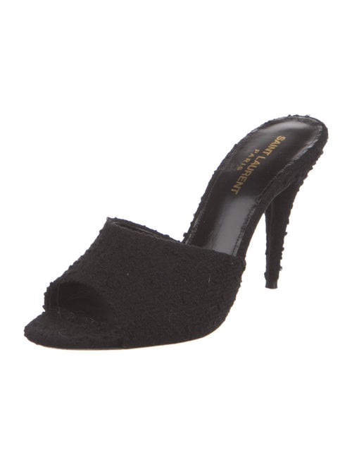 Saint Laurent Tweed Slides