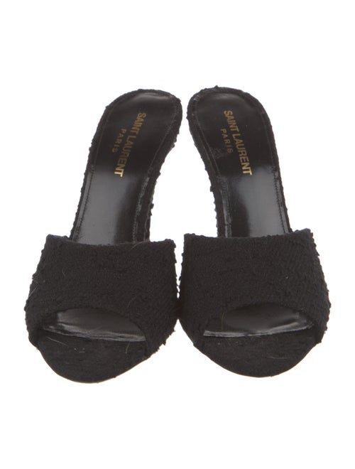 Saint Laurent Tweed Slides