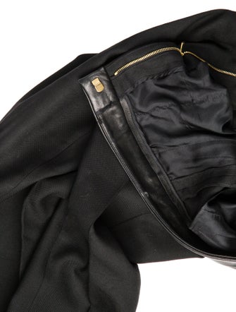 Saint Laurent Virgin Wool Skinny Leg Pants