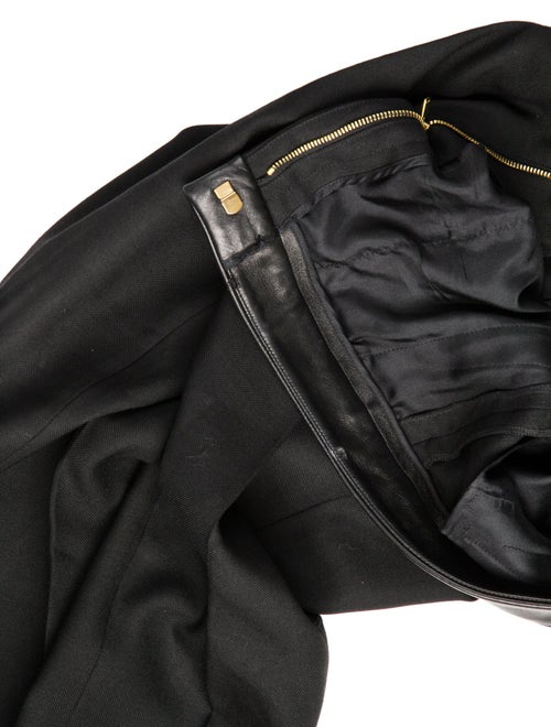 Saint Laurent Virgin Wool Skinny Leg Pants