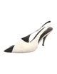 Saint Laurent Colorblock Pattern Slingback Pumps