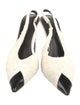 Saint Laurent Colorblock Pattern Slingback Pumps