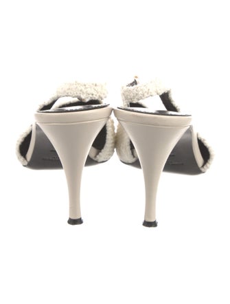 Saint Laurent Colorblock Pattern Slingback Pumps