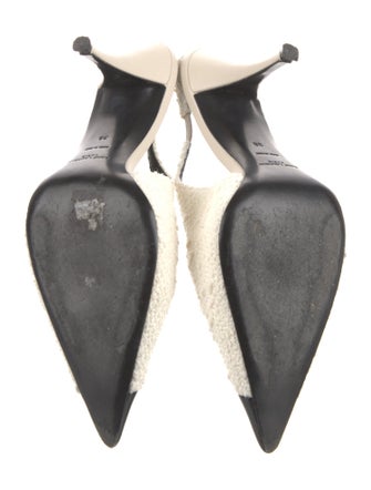 Saint Laurent Colorblock Pattern Slingback Pumps