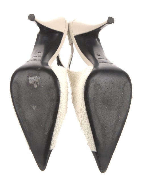 Saint Laurent Colorblock Pattern Slingback Pumps