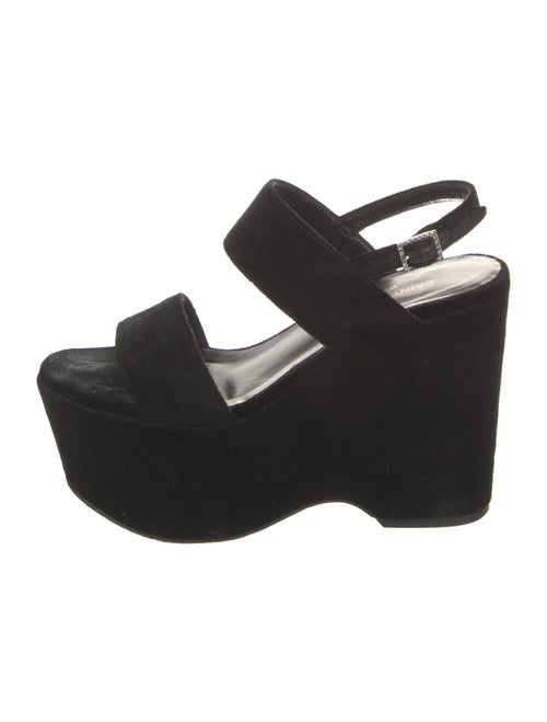 Saint Laurent Velvet Slingback Pumps