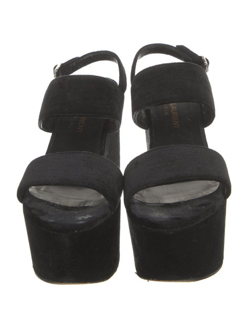 Saint Laurent Velvet Slingback Pumps