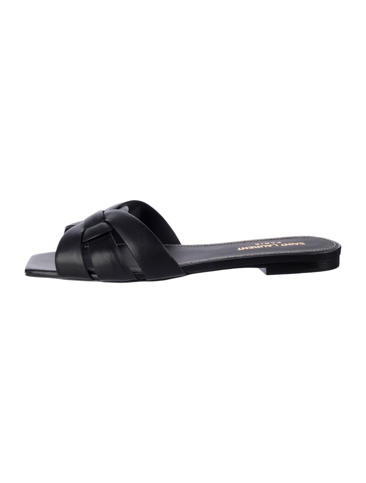 Saint Laurent Leather Slides