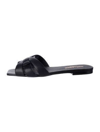 Saint Laurent Leather Slides