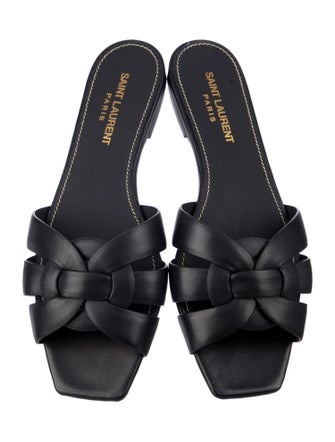Saint Laurent Leather Slides