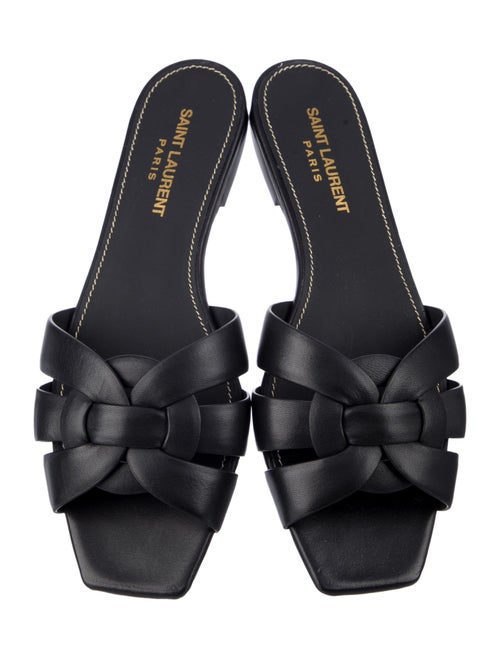 Saint Laurent Leather Slides