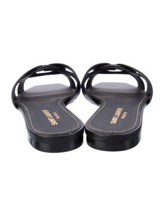 Saint Laurent Leather Slides