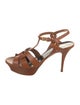 Saint Laurent Leather T-Strap Sandals