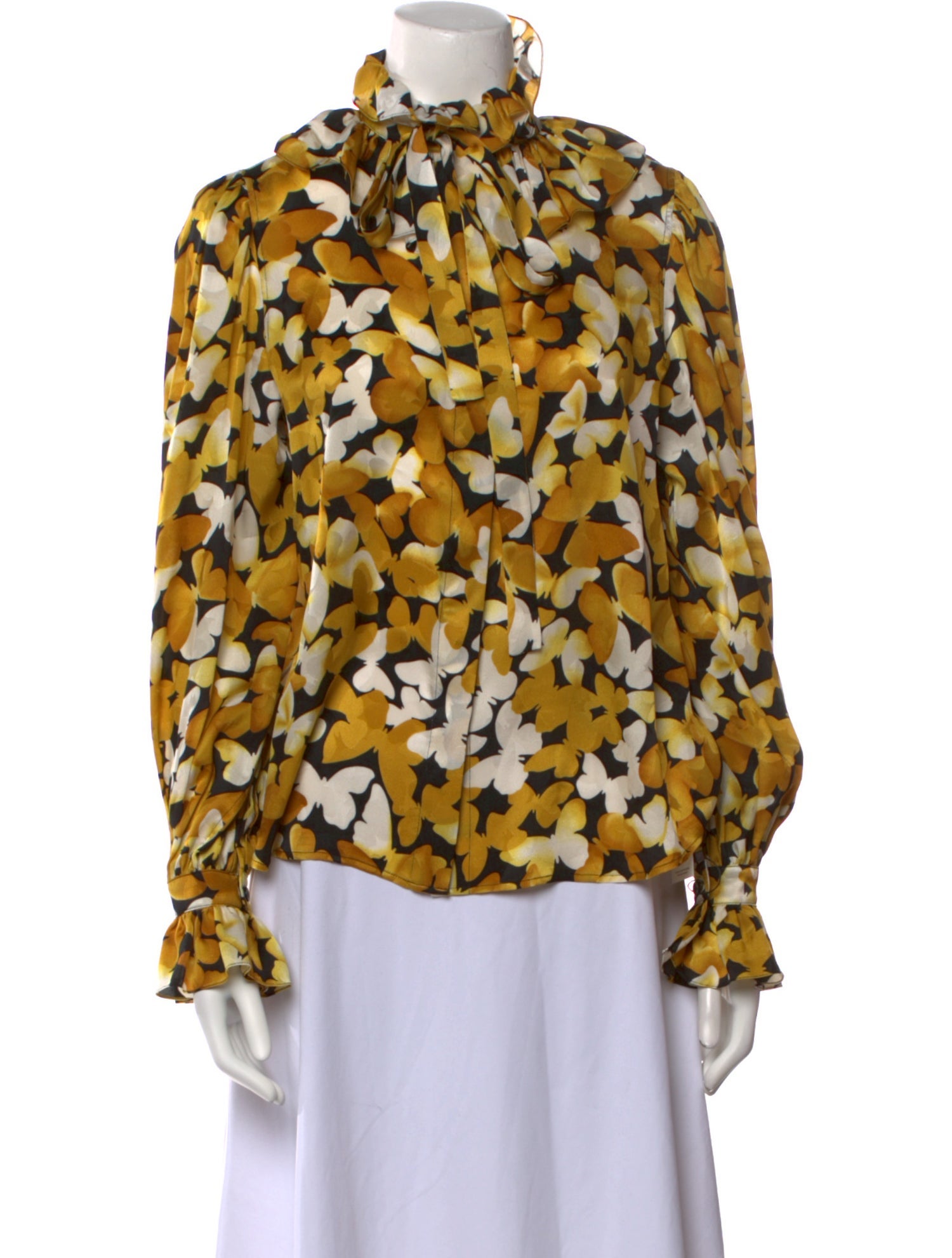 Saint Laurent Silk Printed Blouse
