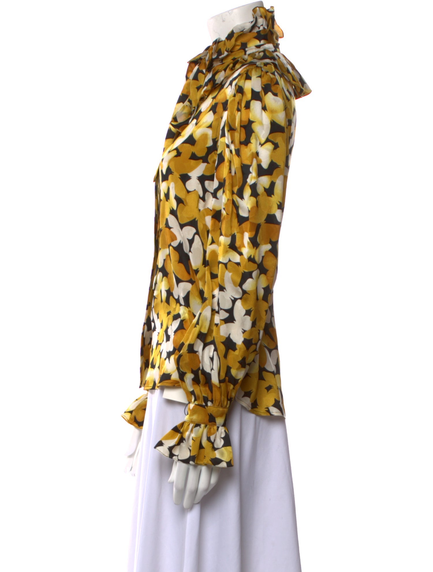 Saint Laurent Silk Printed Blouse