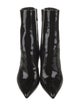 Saint Laurent Patent Leather Lace-Up Boots