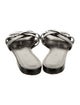 Saint Laurent Crocodile Animal Print Slides
