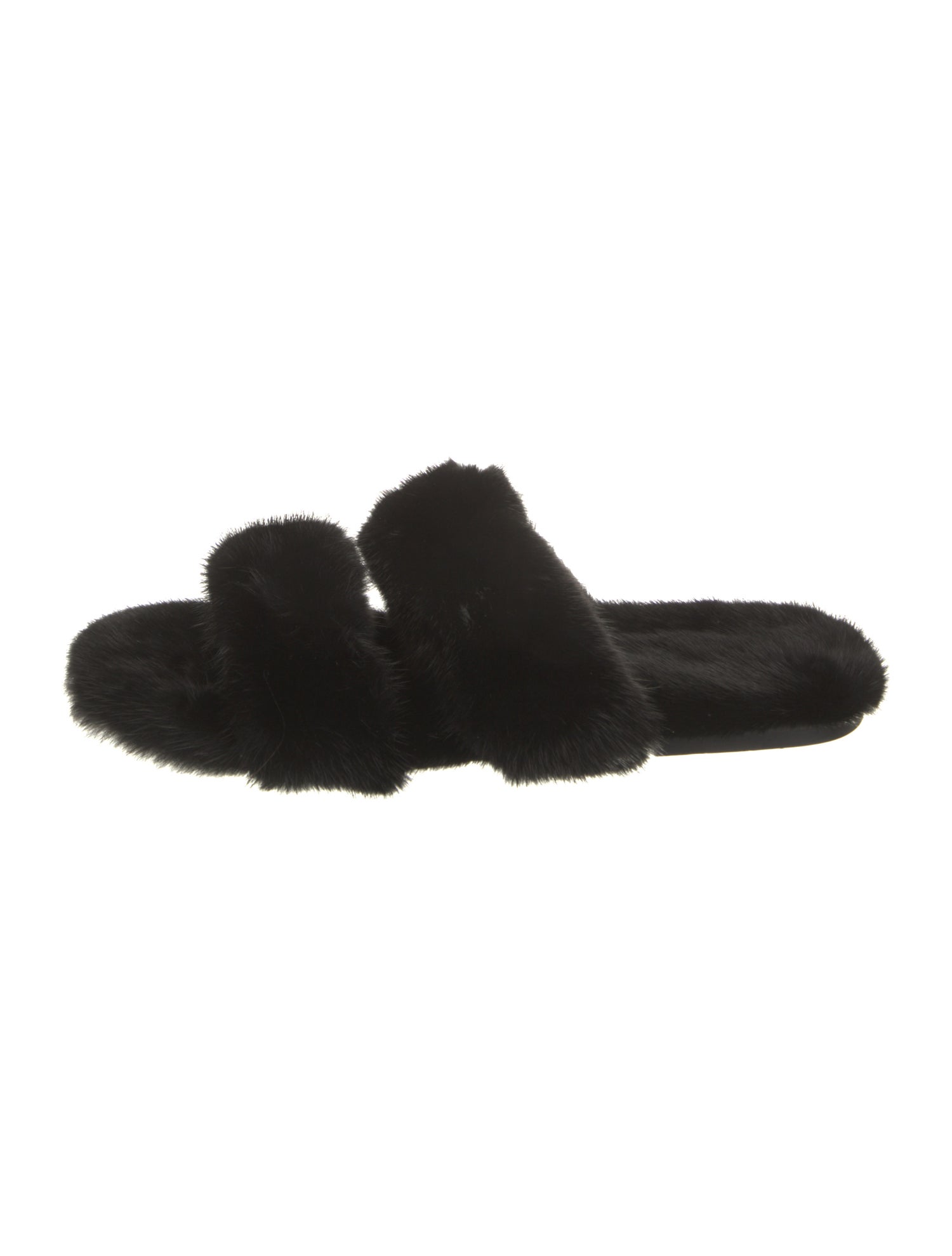 Saint Laurent Fur Slides
