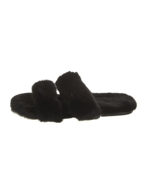 Saint Laurent Fur Slides