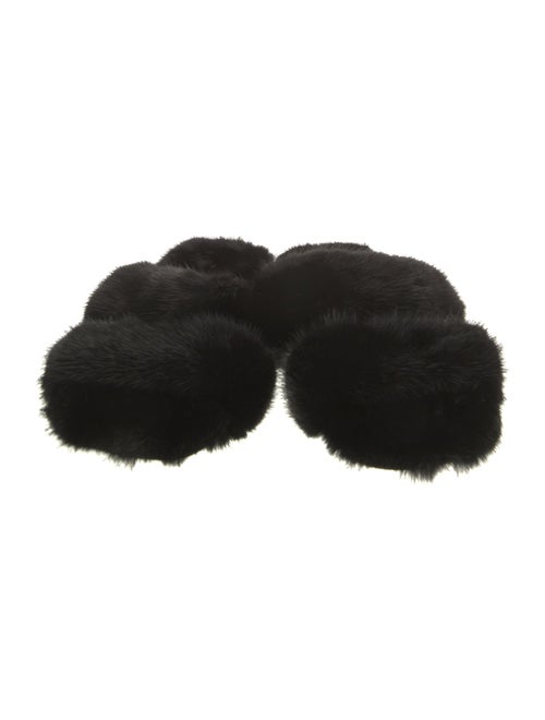 Saint Laurent Fur Slides